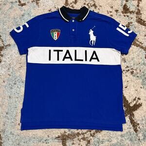 Polo Ralph Lauren Italy Big Pony Shirt Large Custom Fit Chief Keef Italia #15